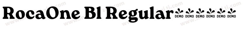 RocaOne Bl Regular字体转换